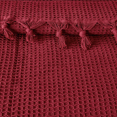 Soft Alora Tek Kişilik Yatak Örtüsü - Kırmızı - 160x230 cm