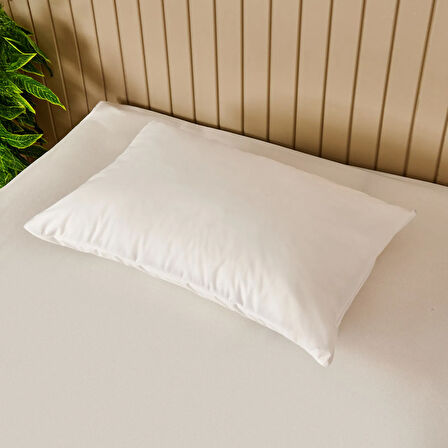 Soft Sane Sıvı Geçirmez Yastık Alezi - Beyaz - 50x70 cm