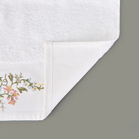 Alise Yüz Havlusu - Ekru - 50x90 cm