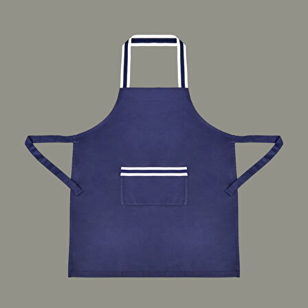 Gabardin Mutfak Önlüğü - Lacivert - 65x80 cm