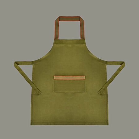 Gabardin Mutfak Önlüğü - Yeşil - 65x80 cm