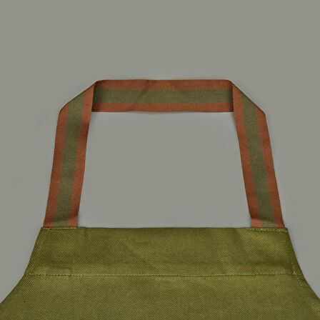 Gabardin Mutfak Önlüğü - Yeşil - 65x80 cm