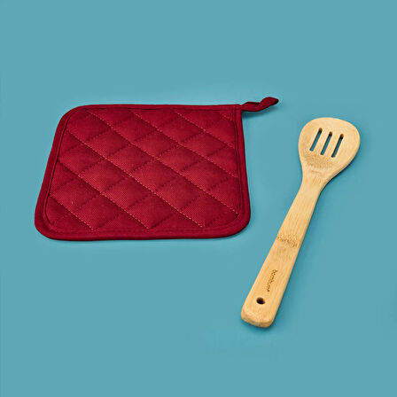 Gabardin Tutaç - Kırmızı - 20x20 cm