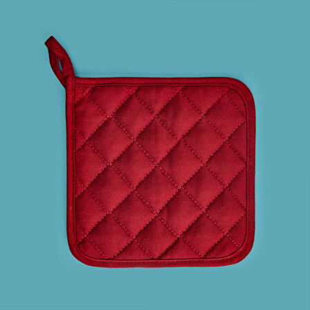 Gabardin Tutaç - Kırmızı - 20x20 cm
