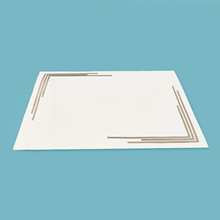 Kitchen Deri Amerikan Servis - Krem - 32x44 cm