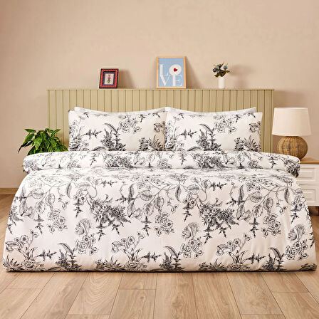 Soft Novera Kolay Ütülenir Tek Kişilik Nevresim Seti - Antrasit