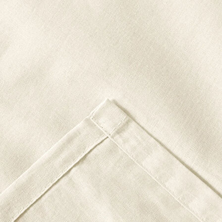 Soft Basic Çift Kişilik Düz Kenar Çarşaf - Ekru - 240x260 cm