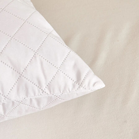 Soft Nando Basic Yastık Alezi - Beyaz - 50x70 cm
