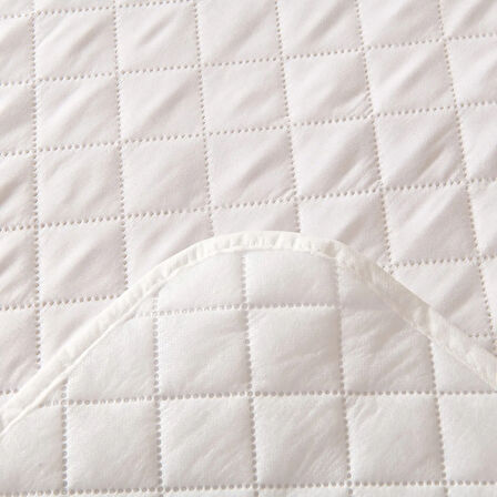 Soft Nando Basic Lastikli Alez - Beyaz - 100x200 cm