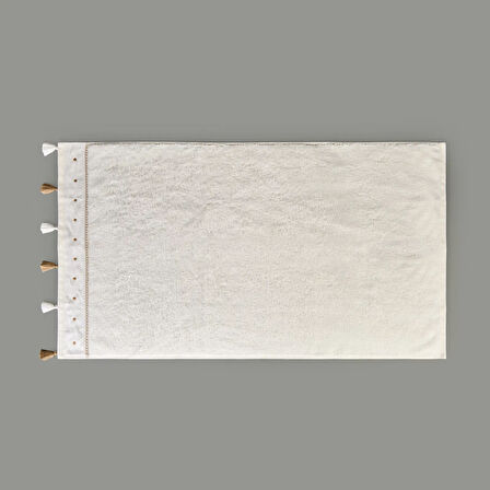 Soft Piene Yüz Havlusu - Ekru / Bej - 50x90 cm