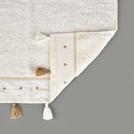 Soft Piene Yüz Havlusu - Ekru / Bej - 50x90 cm