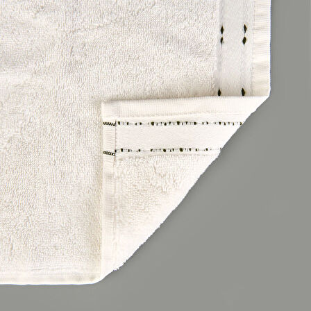 Soft Tiny El Havlusu - Ekru / Yeşil - 30x50 cm