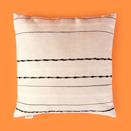 Soft Riley Kırlent - Ekru - 40x40 cm