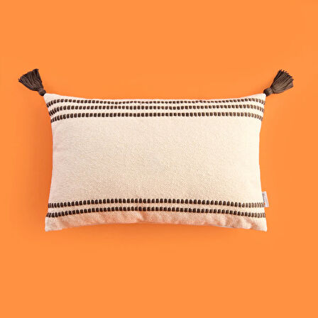 Soft Sanvi Kırlent - Ekru - 30x50 cm