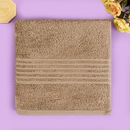 Soft Samantha Yüz Havlusu - Bej - 50x100 cm