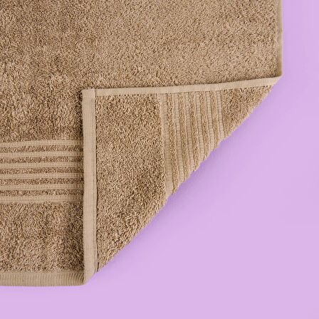 Soft Samantha Yüz Havlusu - Bej - 50x100 cm