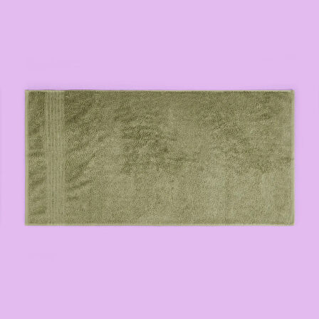Soft Samantha Yüz Havlusu - Haki - 50x100 cm