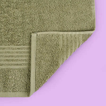 Soft Samantha Yüz Havlusu - Haki - 50x100 cm