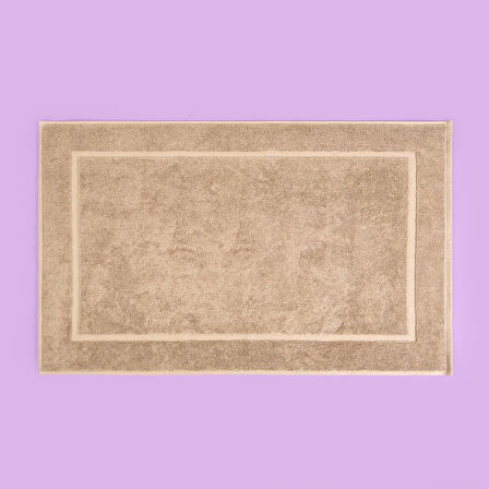 Soft Samantha Ayak Havlusu -Koyu Bej - 50x80 cm
