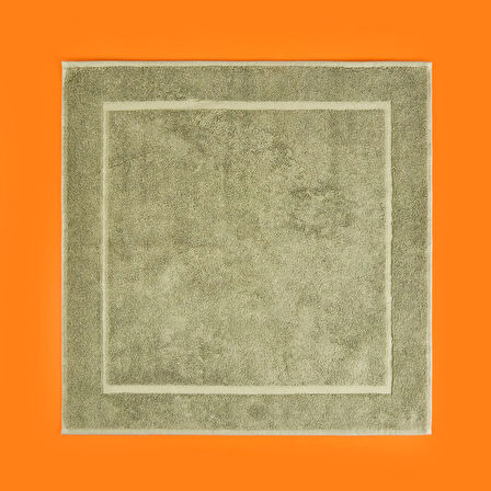 Soft Samantha Ayak Havlusu - Haki - 60x60 cm