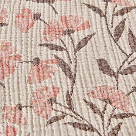 Soft Vinerya Çift Kişilik Yatak Örtüsü - Krem - 220x255 cm