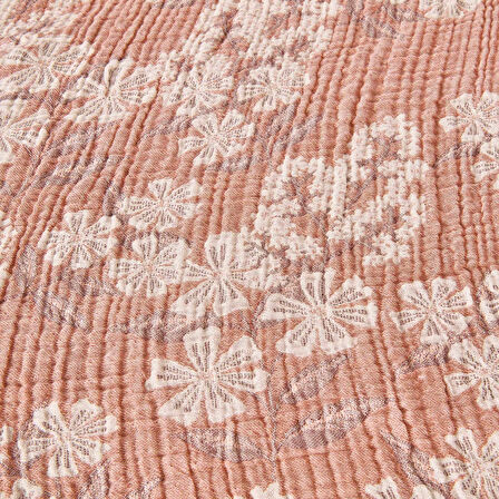 Soft Belloria Çift Kişilik Yatak Örtüsü - Kiremit - 220x255 cm