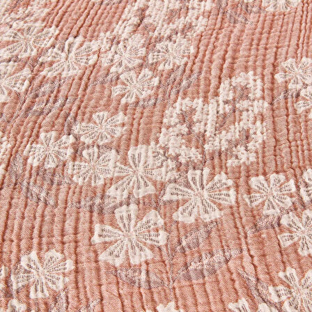 Soft Belloria Tek Kişilik Yatak Örtüsü - Kiremit - 160x255 cm