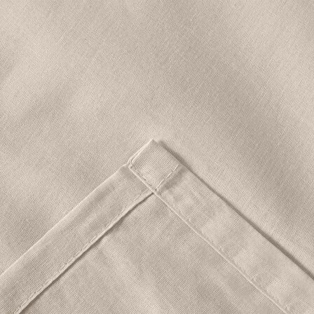 Soft Basic Çift Kişilik Düz Kenar Çarşaf - Bej - 240x260 cm