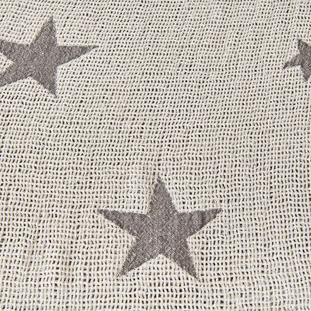 Soft Star Çift Taraflı Çocuk Pikesi - Gri - 160x220 cm