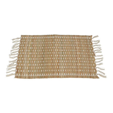 Houseware Püsküllü Amerikan Servis - Bej - 45x35 cm