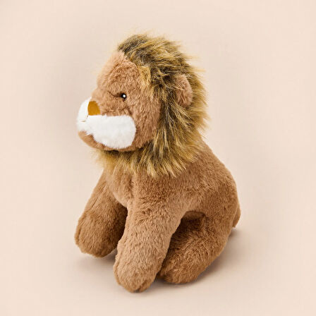 Soft Aslan Figürlü Yastık - Kahverengi - 23x35 cm