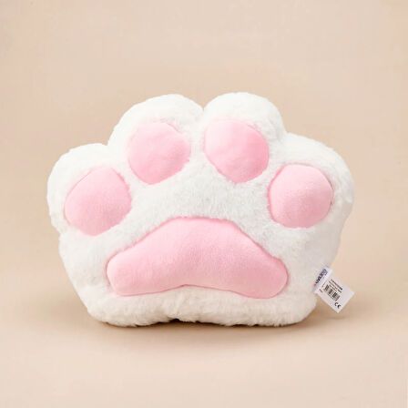 Soft Pati Figürlü Yastık - Beyaz - 40x30 cm