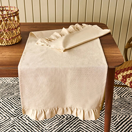 Soft Fancy Runner - Bej - 50x130 cm