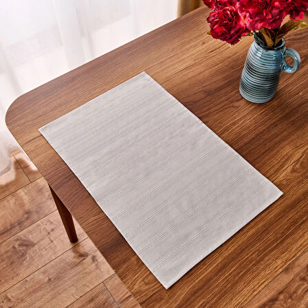 Soft Breeze 2'li Amerikan Servis - Gri - 30x50 cm