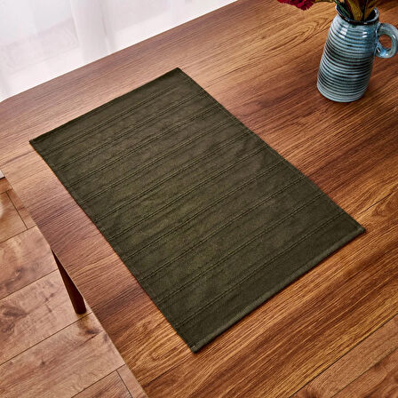 Soft Breeze 2'li Amerikan Servis - Haki - 30x50 cm