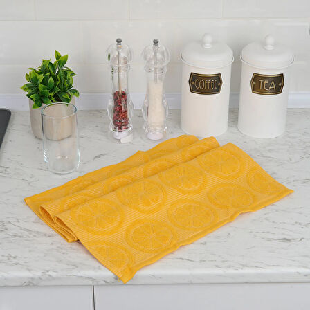 Soft Zitrone Mutfak Havlusu - Hardal - 40x66 cm