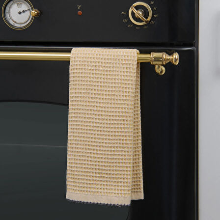 Soft Waffle Mutfak Havlusu - Sarı - 30x50 cm