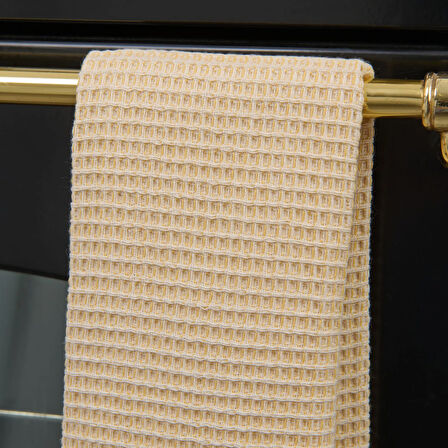 Soft Waffle Mutfak Havlusu - Sarı - 30x50 cm