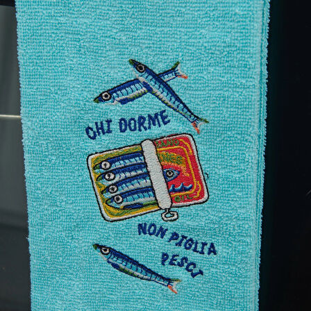 Soft İkan Mutfak Havlusu - Mavi - 40x66 cm