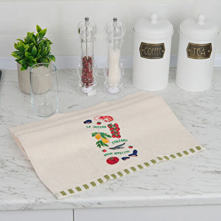 Soft Legum Mutfak Havlusu - Ekru - 40x66 cm