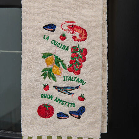 Soft Legum Mutfak Havlusu - Ekru - 40x66 cm