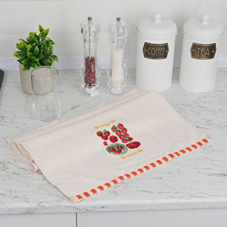 Soft Tadam Mutfak Havlusu - Ekru - 40x66 cm