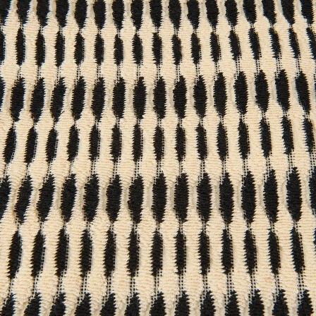 Soft Greta Yüz Havlusu - Ekru / Siyah - 50x90 cm
