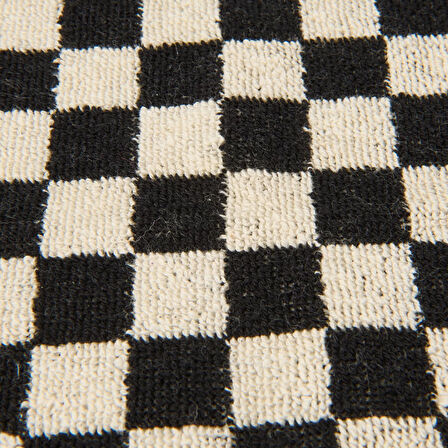 Soft Elena 2'li Havlu Seti - Ekru / Siyah - 30x30 cm