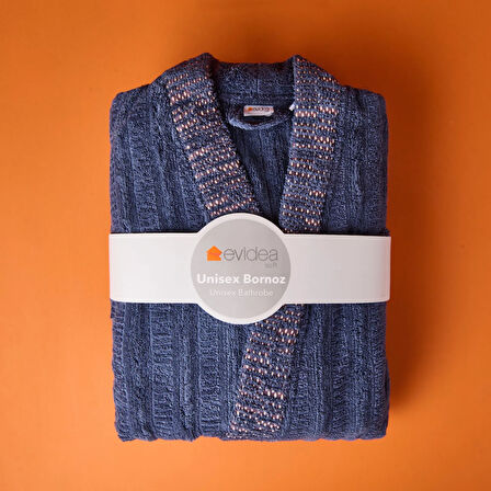 Soft Sun Madness Unisex Bornoz - Mavi - S/M