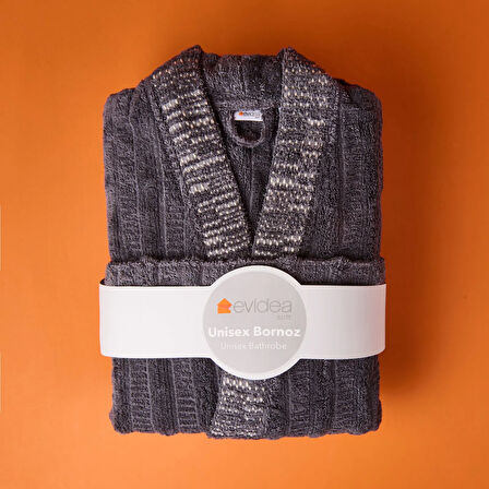 Soft Sun Madness Unisex Bornoz - Gri - S/M