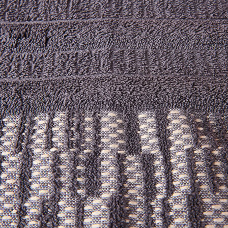 Soft Sun Madness Juana Saç Havlusu - Gri - 50x90 cm