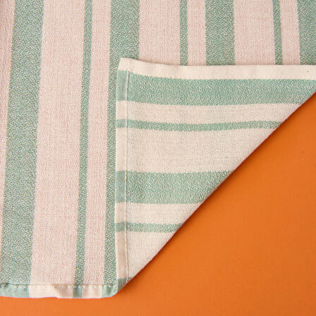 Soft Alno Masa Örtüsü - Ekru / Yeşil - 140x200 cm