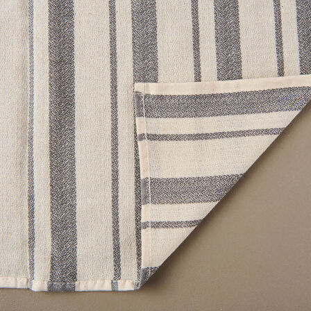 Soft Alno Masa Örtüsü - Ekru / Antrasit - 140x200 cm