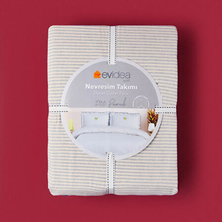 Soft Nila Çift Kişilik Nevresim Takımı - Mavi